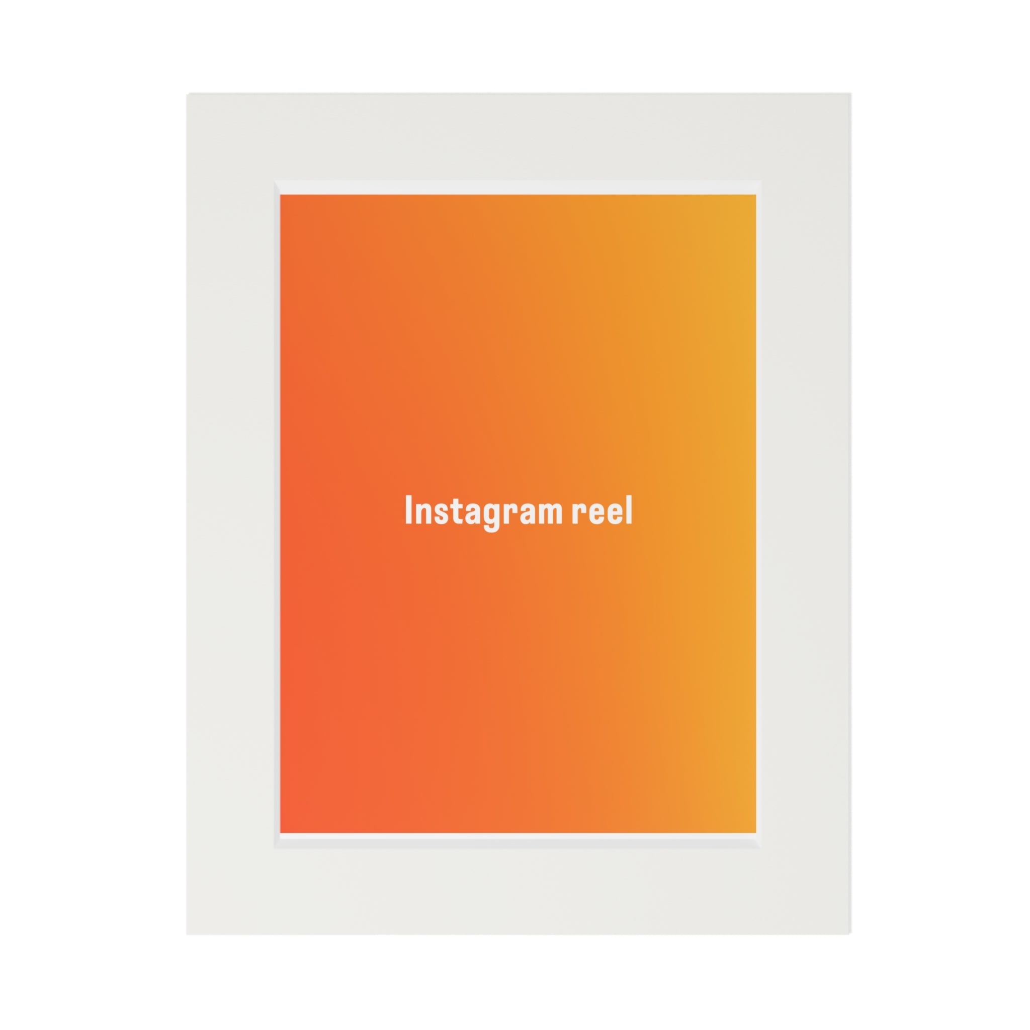 'Instagram Reel' Wall Art