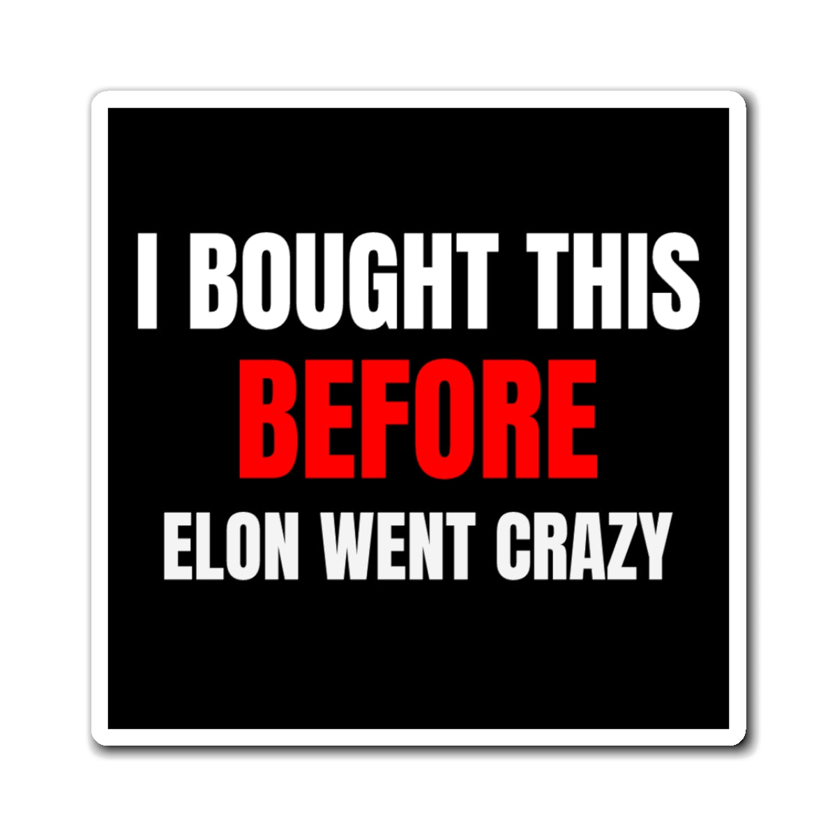 MINI Before Elon Went Crazy MAGNET