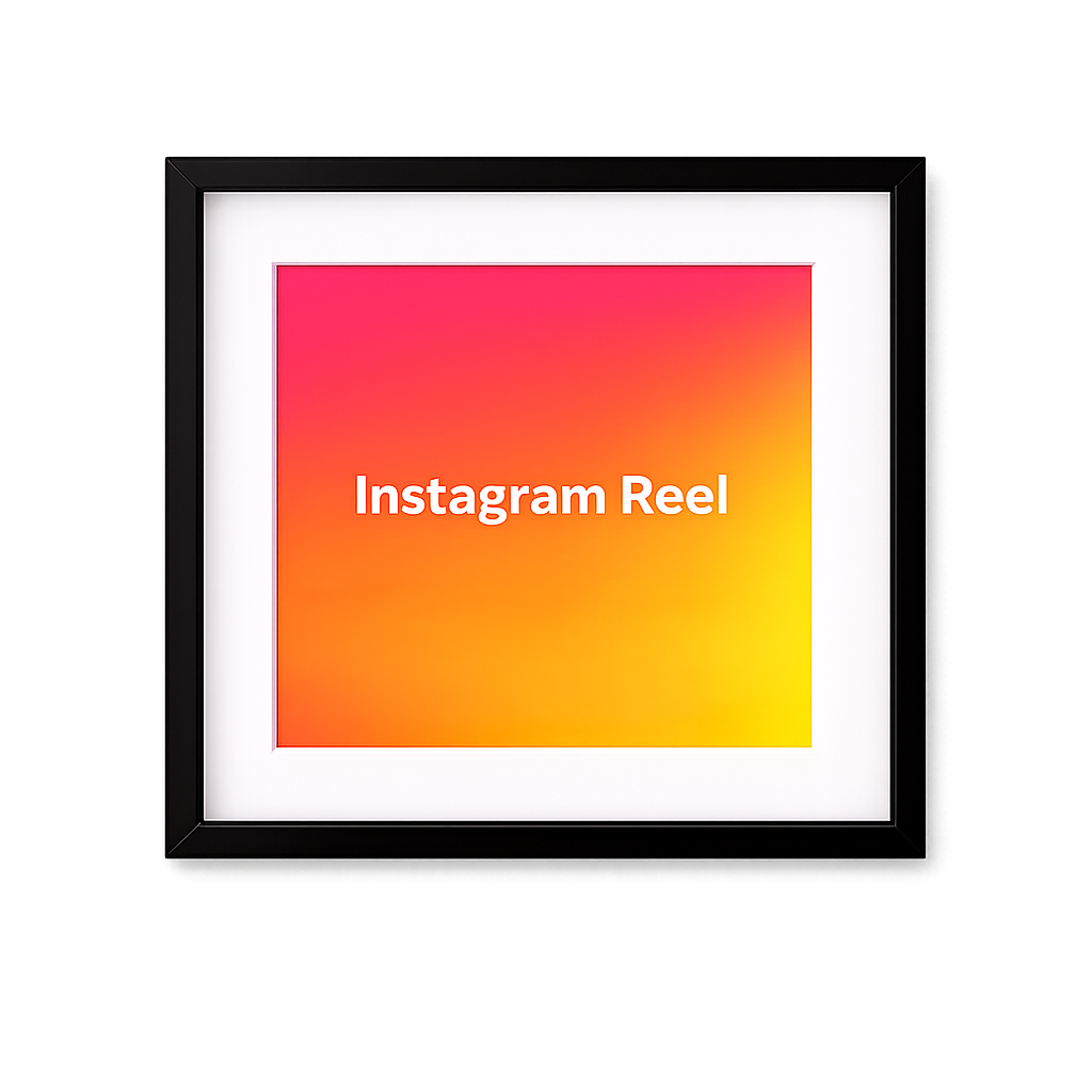 'Instagram Reel' Wall Art
